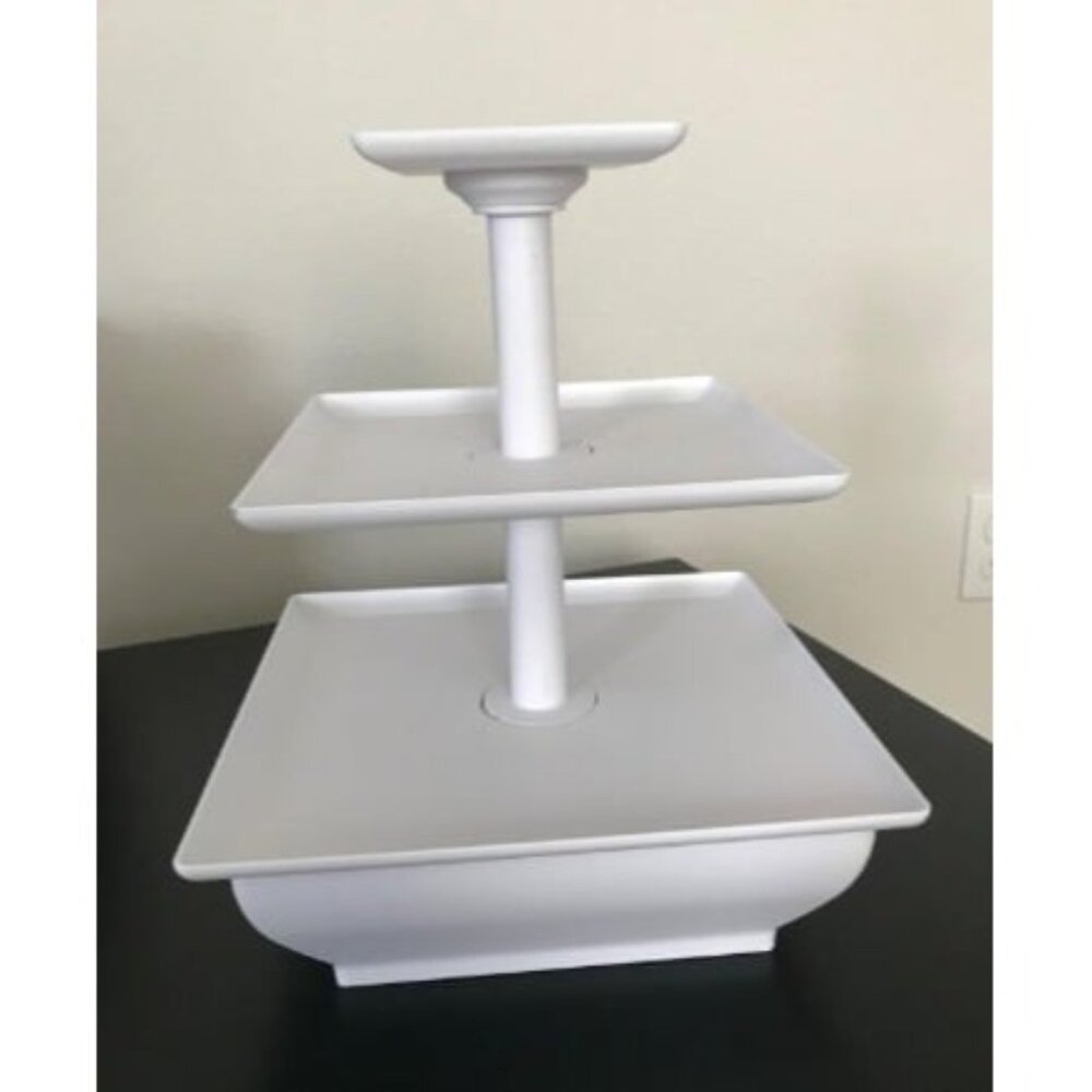 New 3-Tier Cupcake Stand - Square Display Stand for Birthday, Tea Party, Wedding